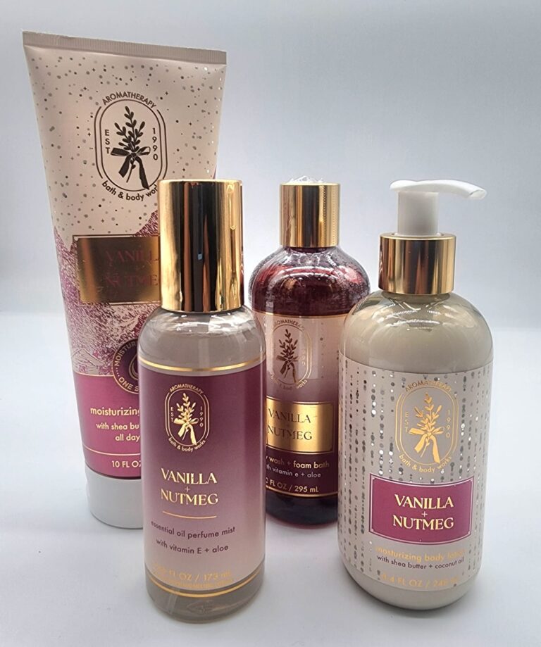 Vanilla + Nutmeg – Aromatherapy – 4 Pcs Set | Bath & Body Works