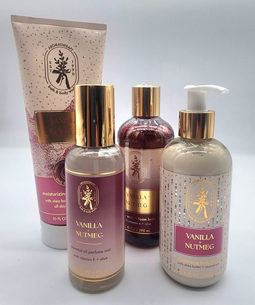 Vanilla + Nutmeg – Aromatherapy – 4 Pcs Set | Bath & Body Works