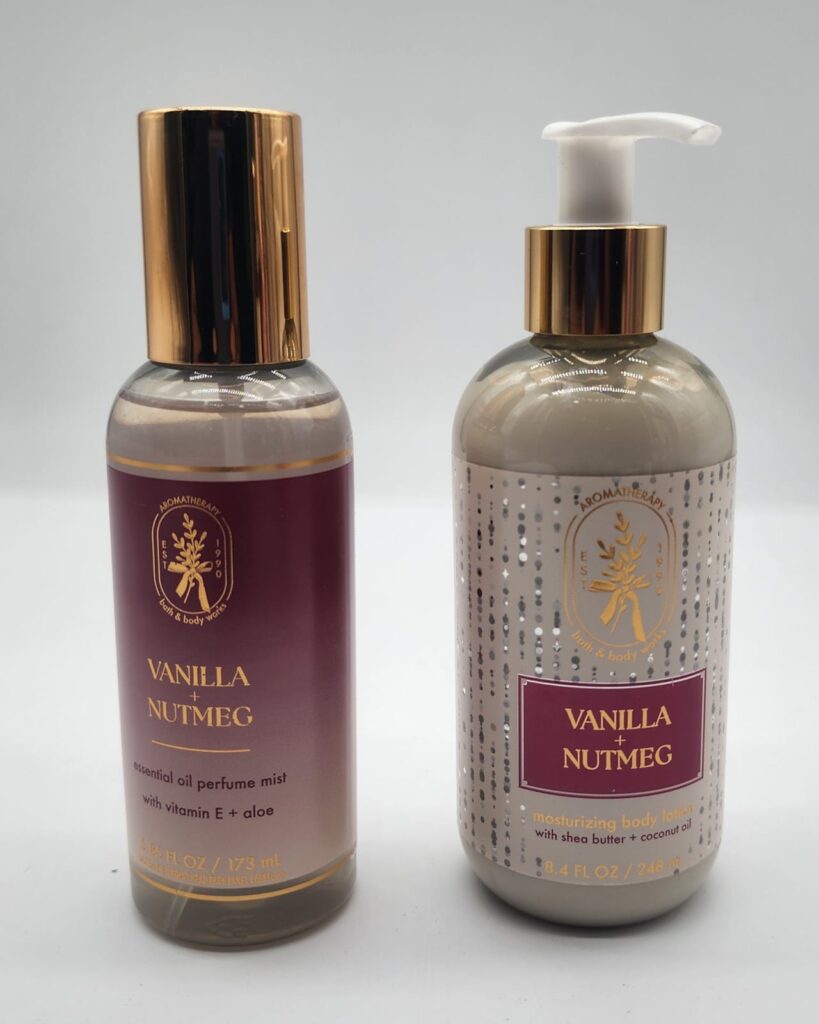 Vanilla + Nutmeg – Aromatherapy – 2 Pcs Set | Bath & Body Works