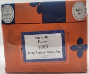 King Sheet | Mrs. Bella Home Sheet Set